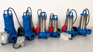 Gamma di pompe sommerse per il sollevamento delle acque reflue, drenaggio di locali allagati e gestione di impianti fognari civili e industriali.