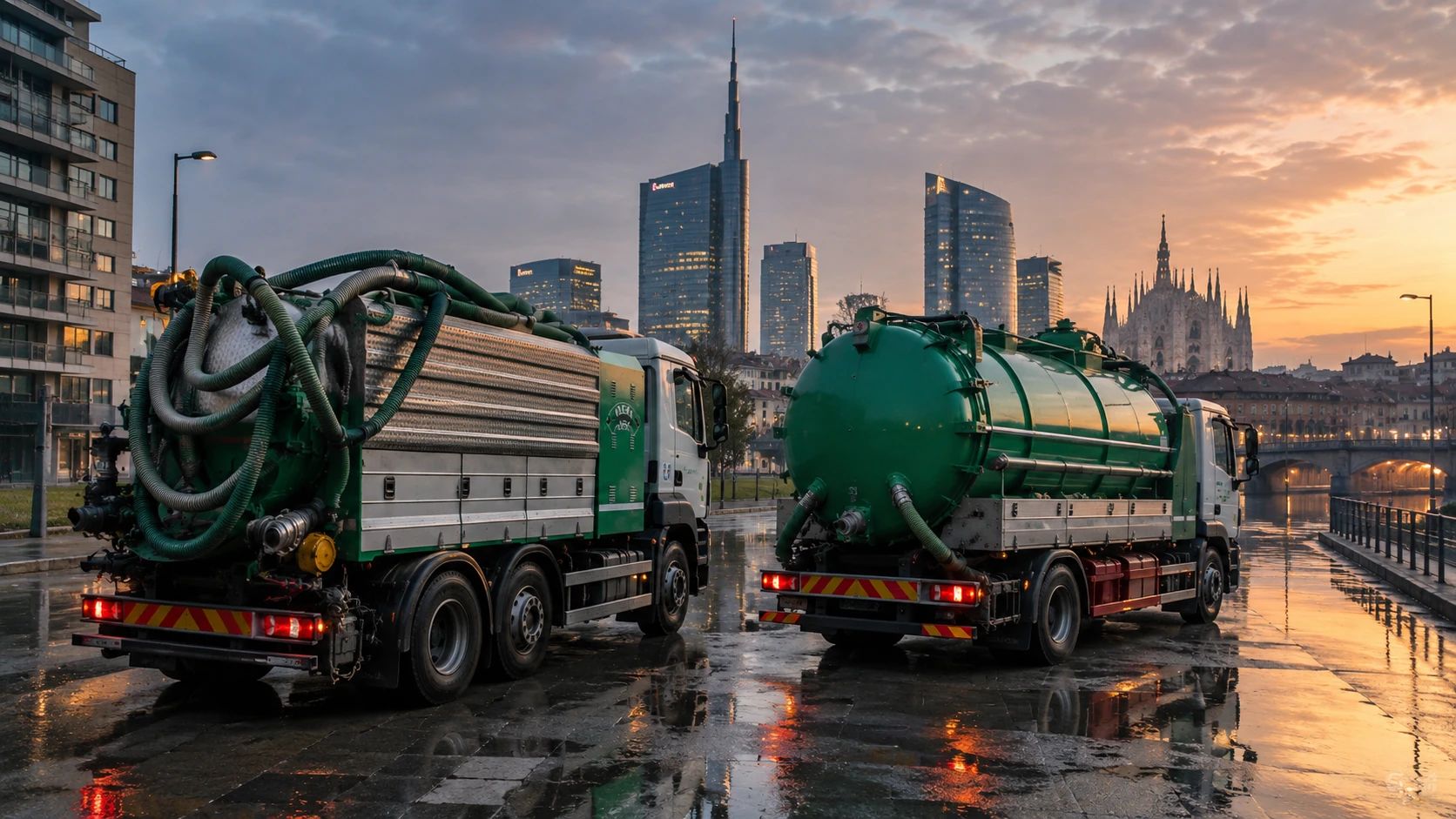 Smaltimento Acque Reflue e Rifiuti Liquidi Milano Autospurghi Ideal Jet per il trasporto e smaltimento di acque reflue e rifiuti liquidi a Milano.