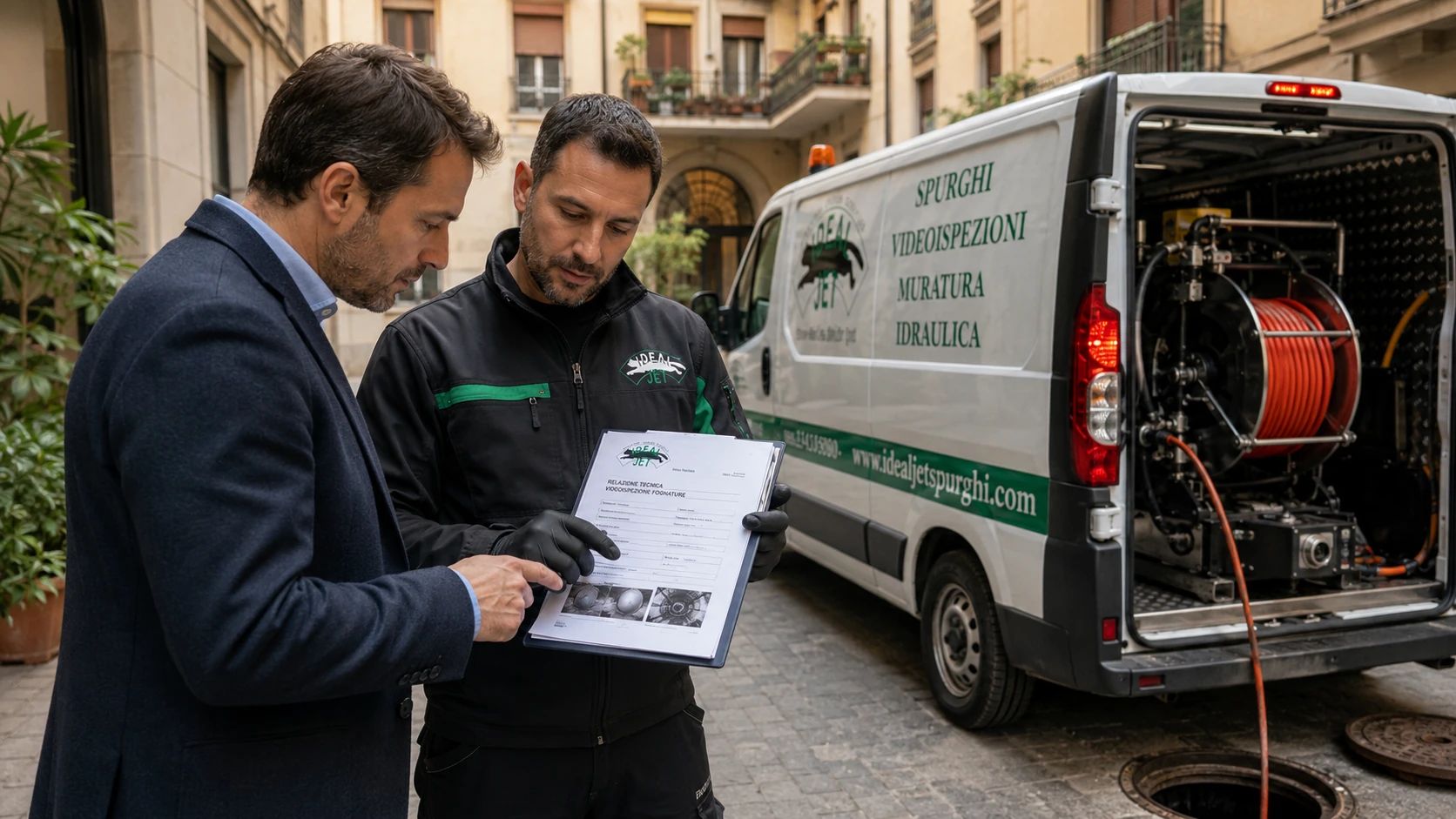 Videoispezione condomini per individuare radici, crepe, cedimenti e ostruzioni in canne fumarie, pluviali e condotte verticali senza interventi invasivi.